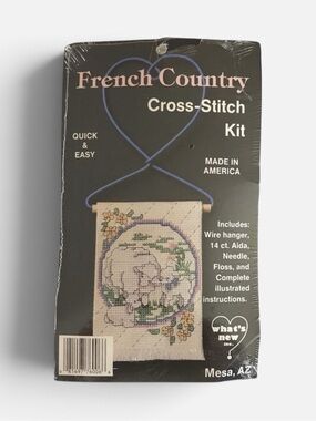 French Country Cross-Stitch Kit Sheep With Lambs 076006
